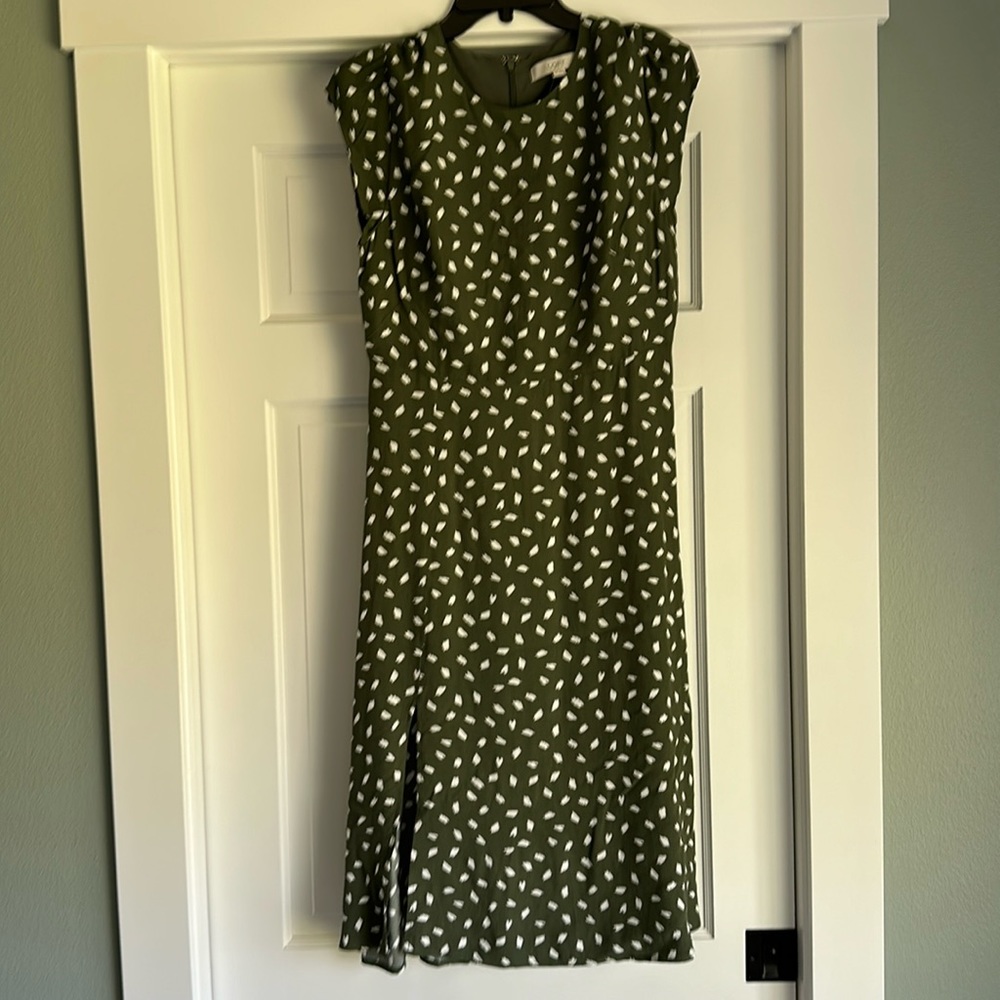 New-LOFT Flutter Sleeve Midi Dress